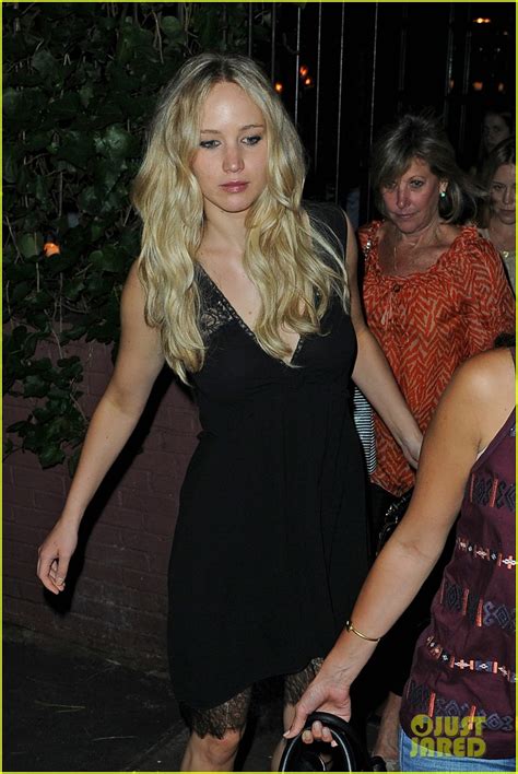 Jennifer Lawrence Wears a Little Black Dress With Pink Heels